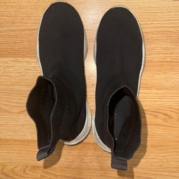 ASOS Black and white chunky sock sneakers Size US 12 - Picture 2 of 5